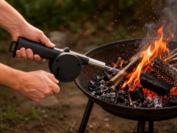 Manual Hand-Crank Fire Blower